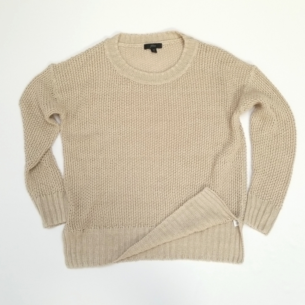 J. Crew Linen Beach Sweater Extra Small